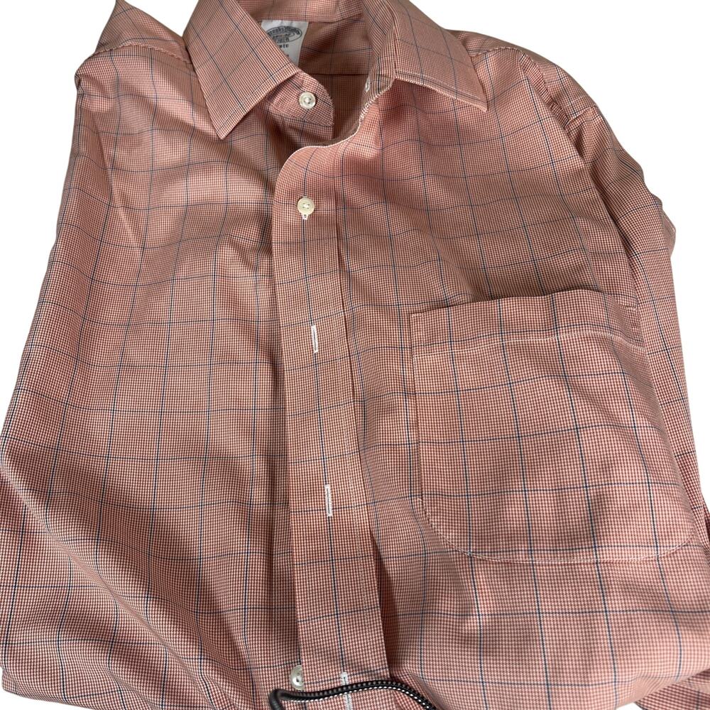 Brooks Brothers Orange Dress Shirt Size 14 1/2 32”